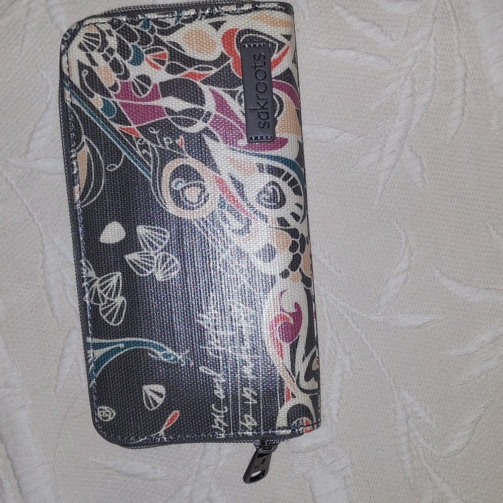 Sakroots City Shadow Songbird Satchel Tote With Wallet. NWOT - Picture 2 of 16